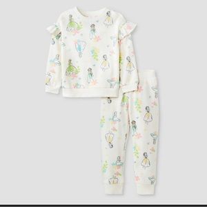 Toddler Girls Disney Princess Top & Bottom Set NWT Size 2T